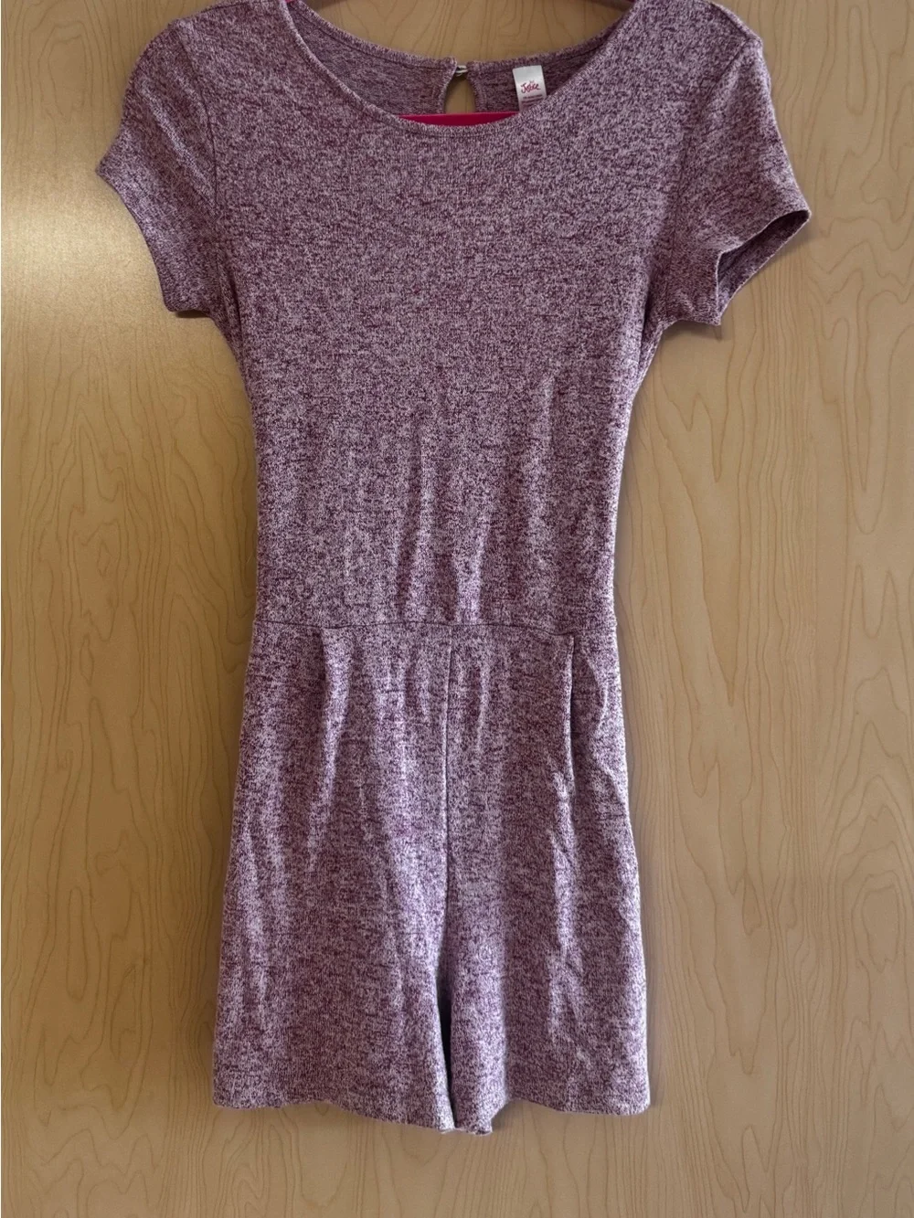 Girls' Purple Heather Romper - Casual Playsuit